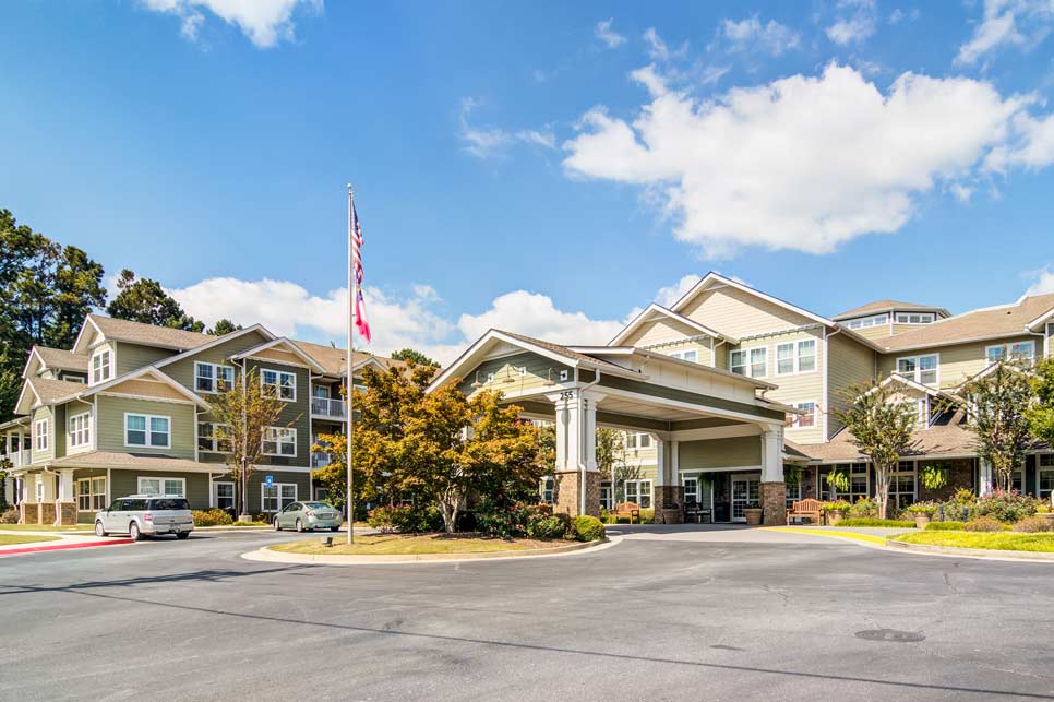 Exterior view of Cottonwood Estates Gracious Retirement Living