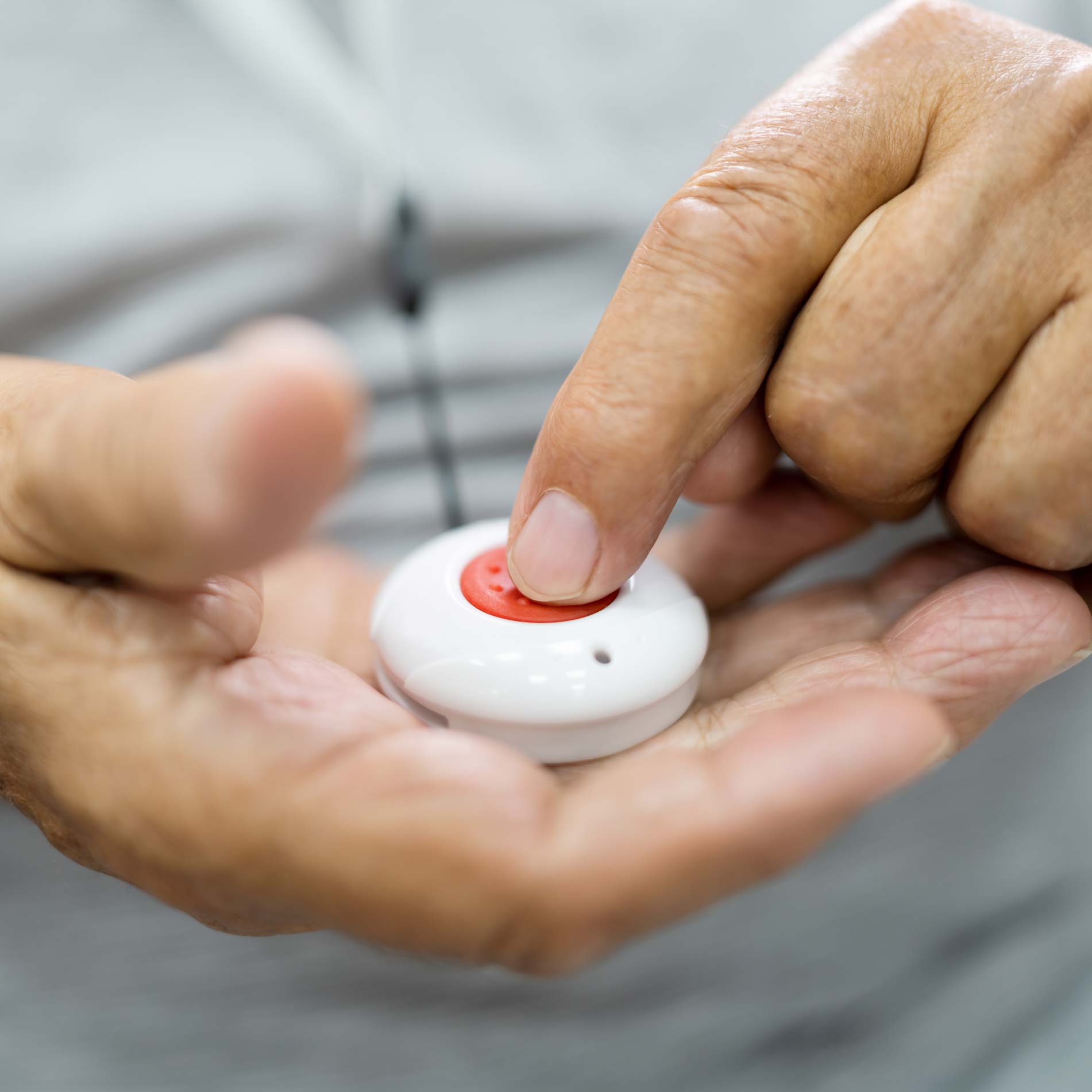 An emergency call button available to Cottonwood Estates residents